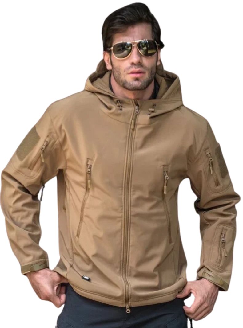Chaqueta Táctica Softshell Impermeable-0