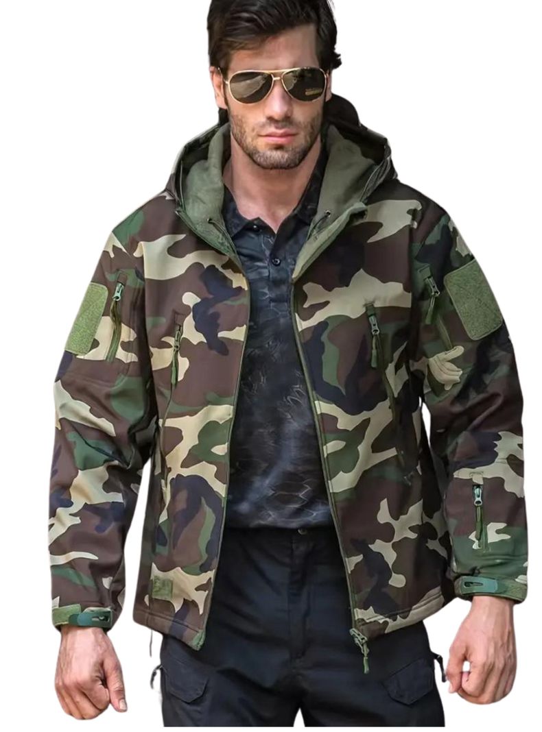Chaqueta Táctica Softshell Impermeable Militar-0