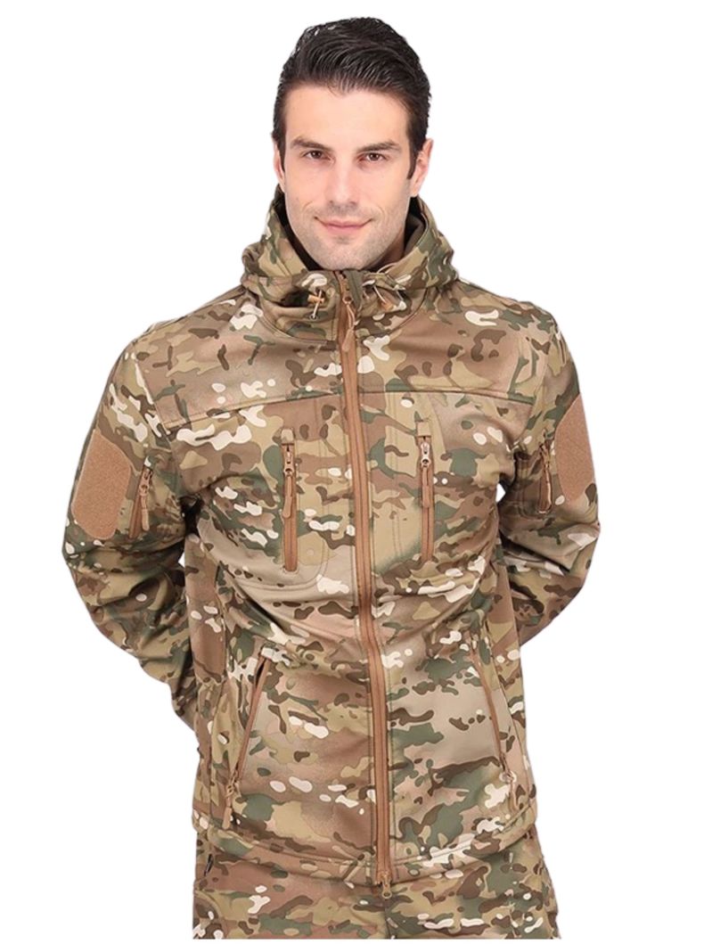 Chaqueta Táctica Softshell Impermeable Multicam-0