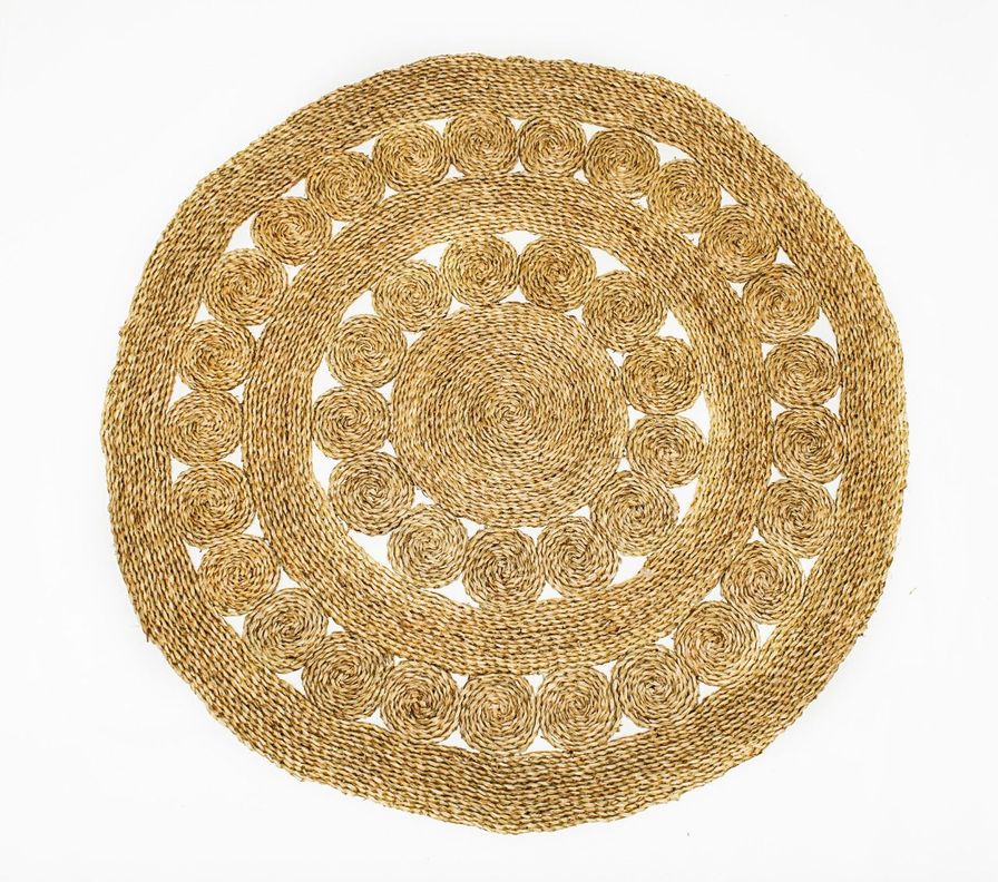 Alfombra Yute Redonda 120cm-0