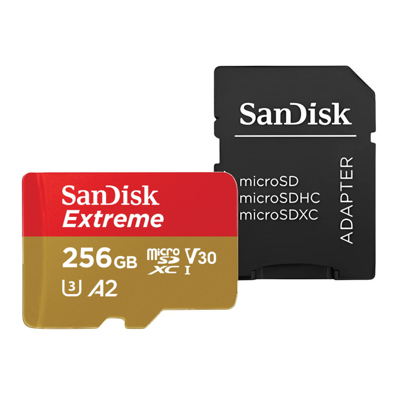 Tarjeta SanDisk Extreme 256 GB con adaptador-0