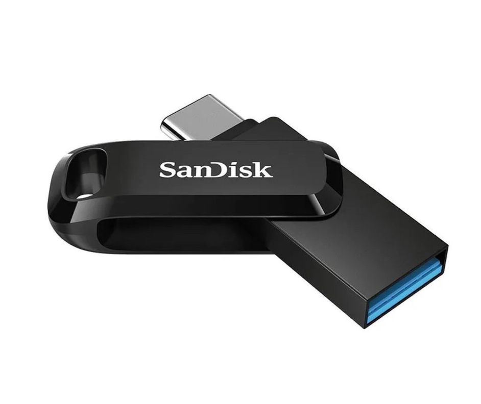 Pendrive Sandisk Dual Drive Go Usb Tipo A Y C 128gb Usb 3 2 Negro