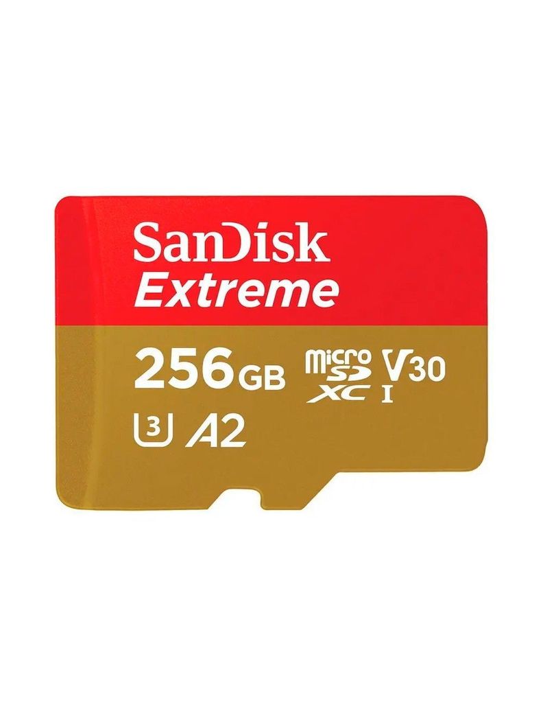 Memoria Micro Sd Sandisk Extreme 256 Gb 190mb/s U3 A2 V30 4k-0