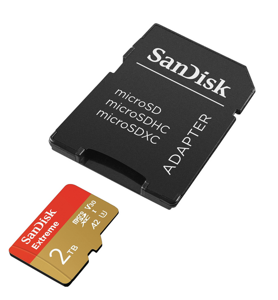 Memoria Microsd 2 Tb Sandisk Extreme 240mb s 4k Uhd A2 V30 Sandisk