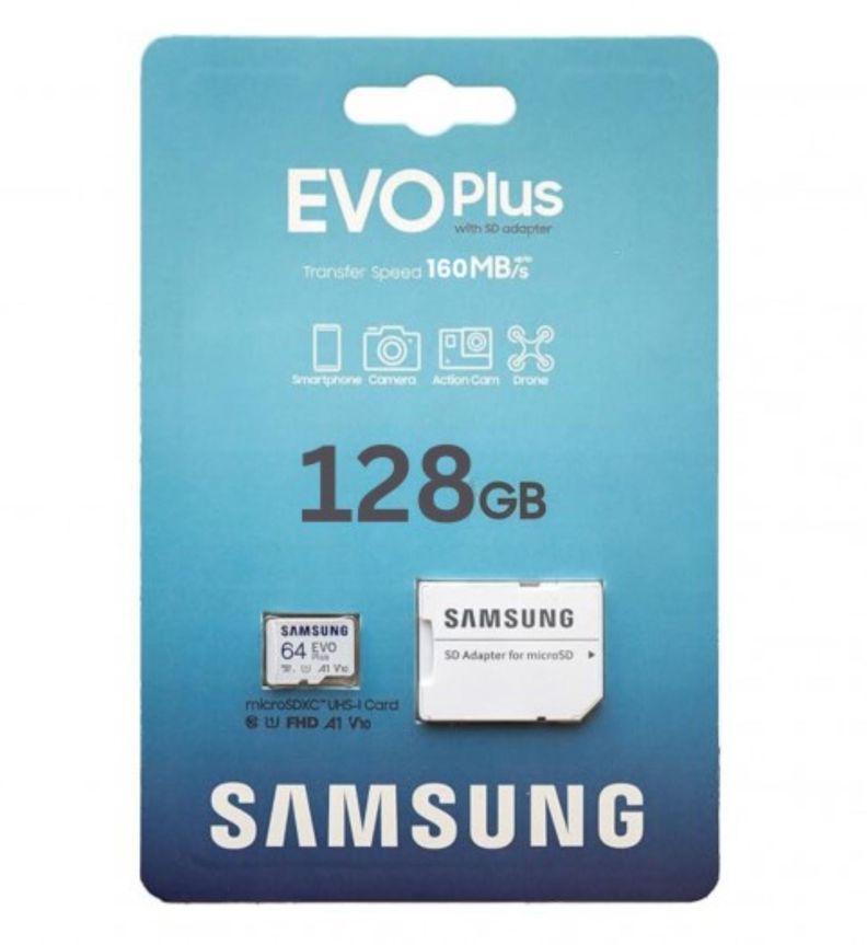 Memoria Microsd Samsung Evo Plus 128gb 160mb/s V30, A2, 4k-1