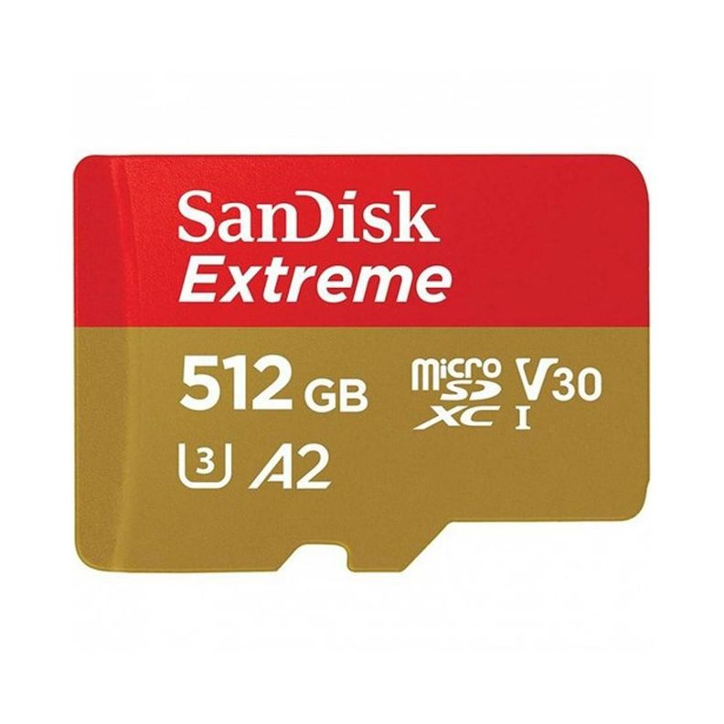 Memoria Micro Sd Sandisk Extreme 512 Gb 190mb/s U3 A2 V30 4k-0