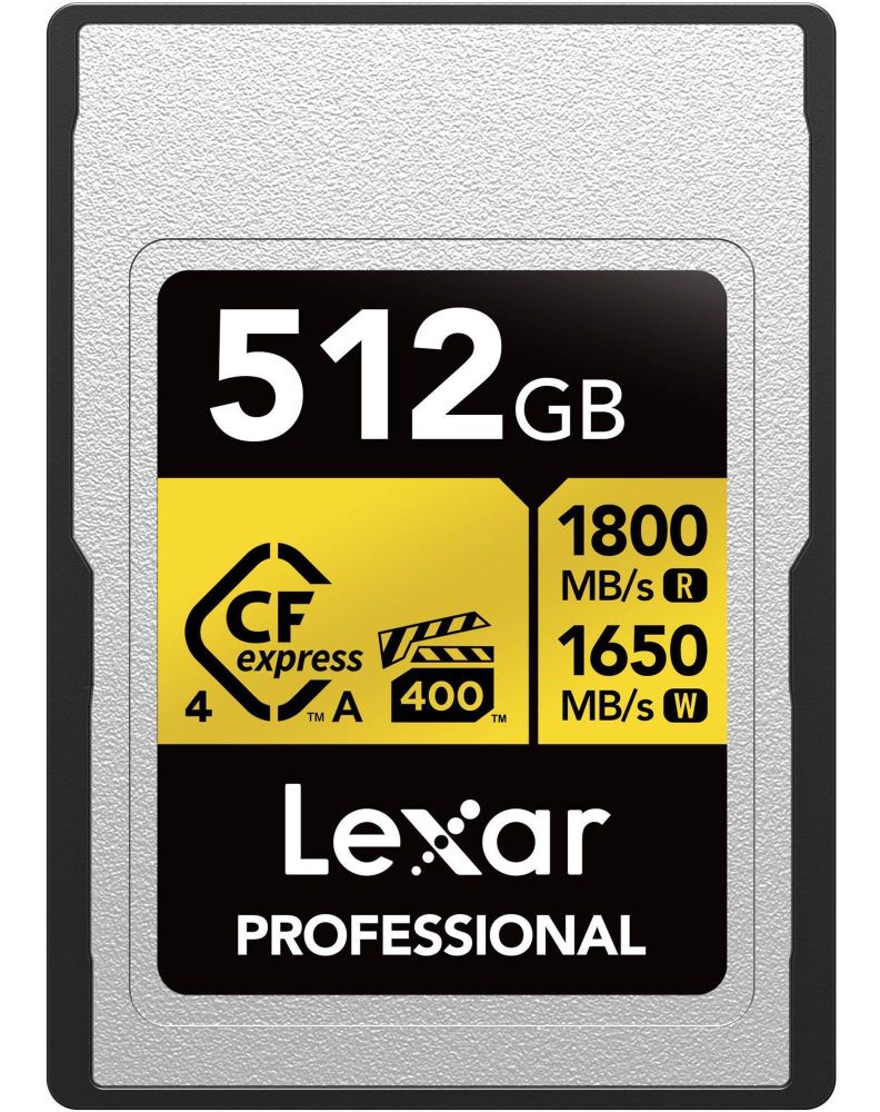 Memoria Cfexpress 4 0 Tipo A Lexar Gold 512gb 1800mb s 8k Dorado