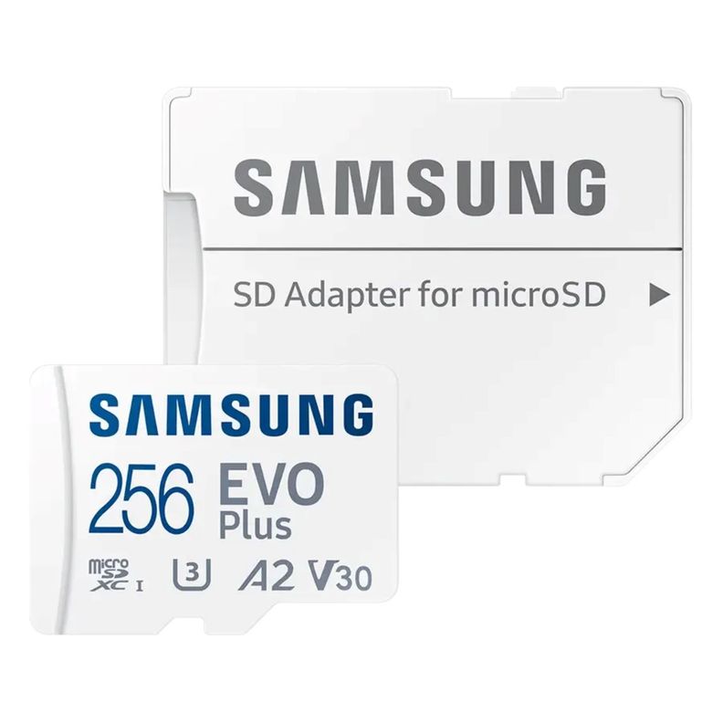 Memoria Micro Sd Samsung Evo Plus 256gb 160mb/s V30, A2, 4k-1
