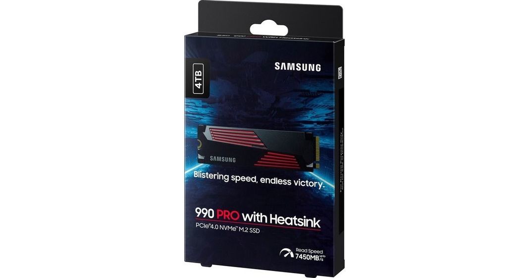 Ssd Samsung 990 Pro 4 Tb Pcie 4 0 M 2 Con Disipador De Calor