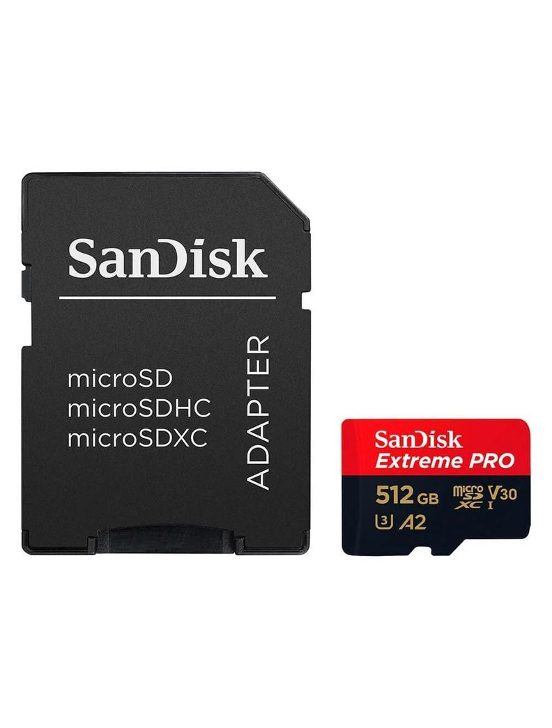 Memoria Micro Sd Sandisk Extreme Pro 512 Gb 200mbs U3 V30 4k-1