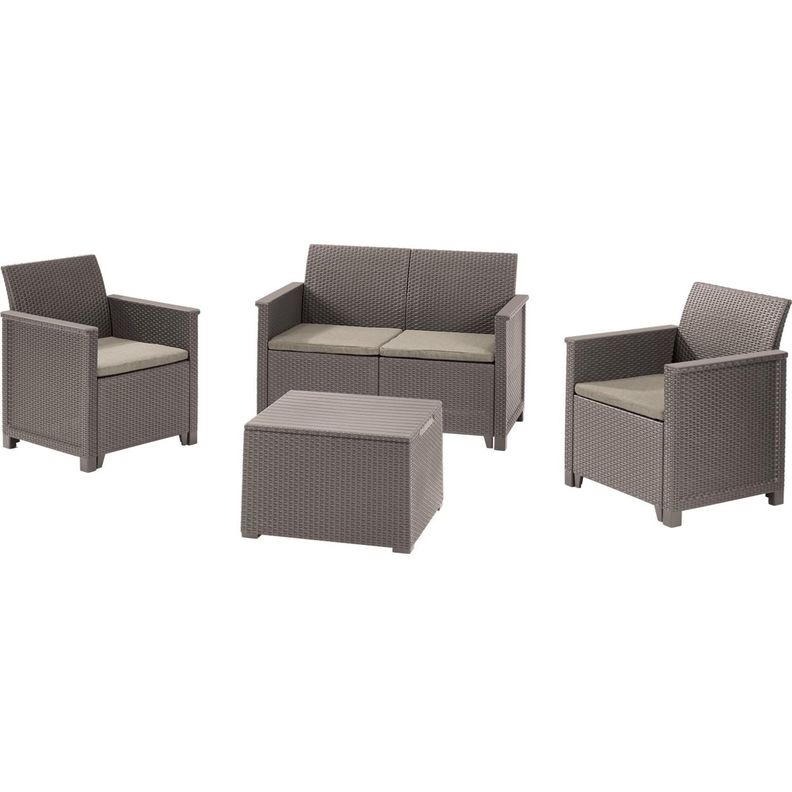 Juego de Terraza Jardin Elodie Cappuccino Keter-0