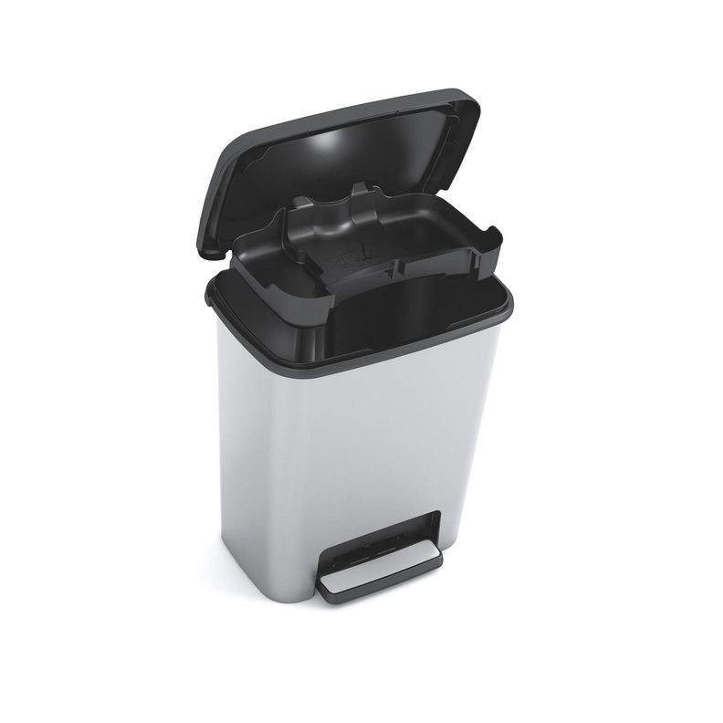 Basurero Compatta 25L Keter Gris-0