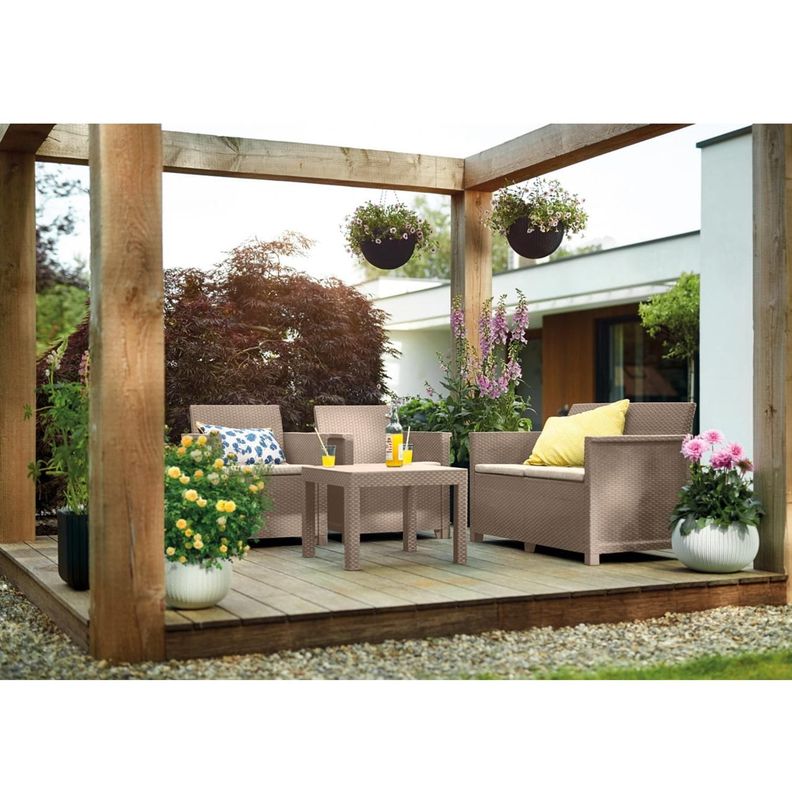 Set de Jardin Emma Cappuccino Keter-1