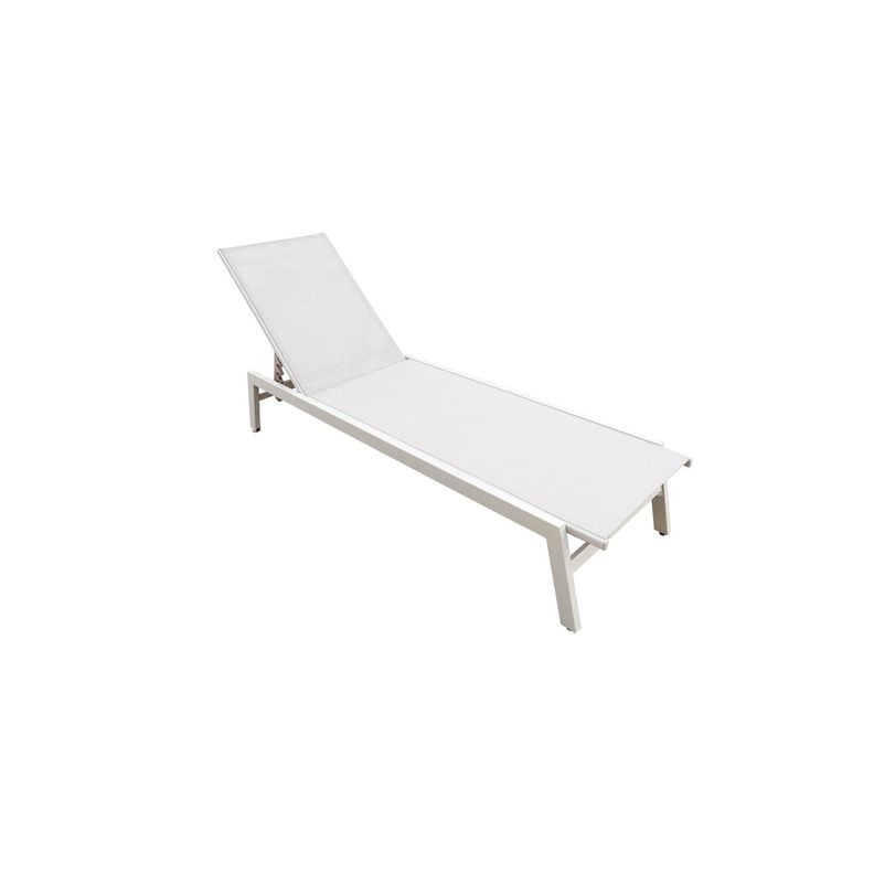 Juego de Reposeras Aluminio Blanco X2 Midtown-1
