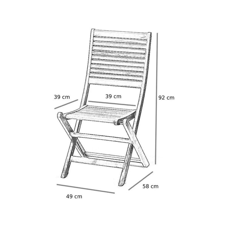 Juego De 2 Sillas Exterior Madera Kingsbury Midtown-6