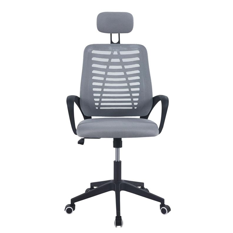 Silla De Oficina Mesh Con Cabezal Gris Midtown XL