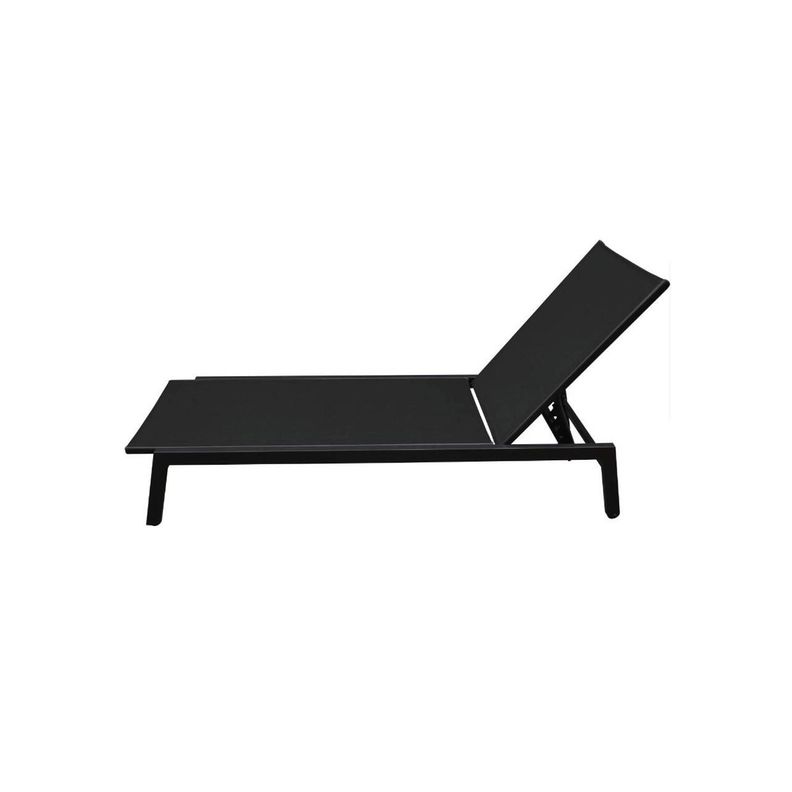 Juego de Reposeras Aluminio Negra X2 Midtown-1