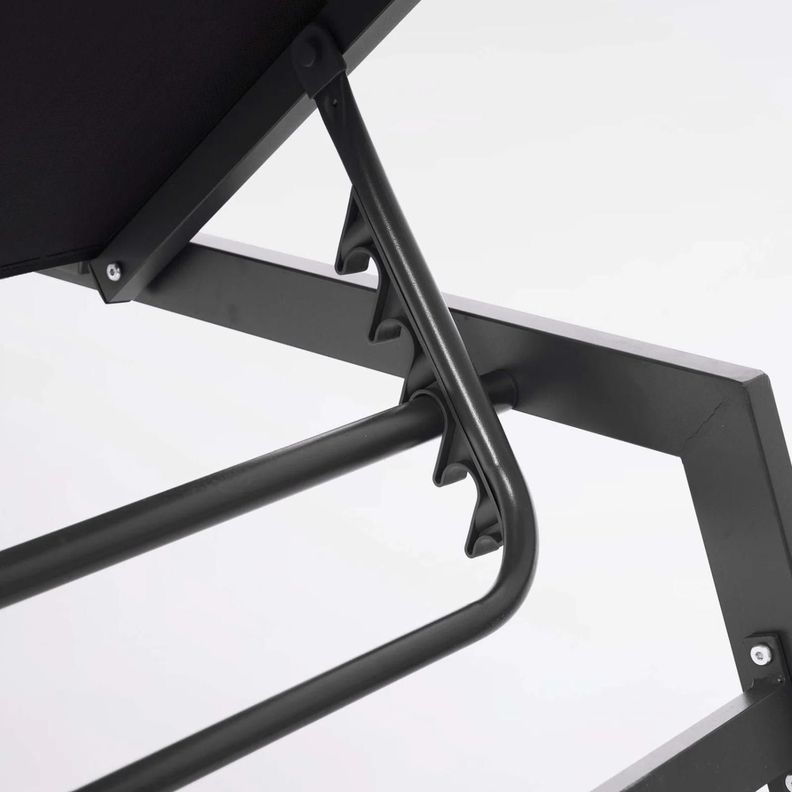Juego de Reposeras Aluminio Negra X2 Midtown-2