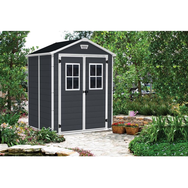 Bodega de Jardín Manor Gris Oscuro 6x5 Keter-1