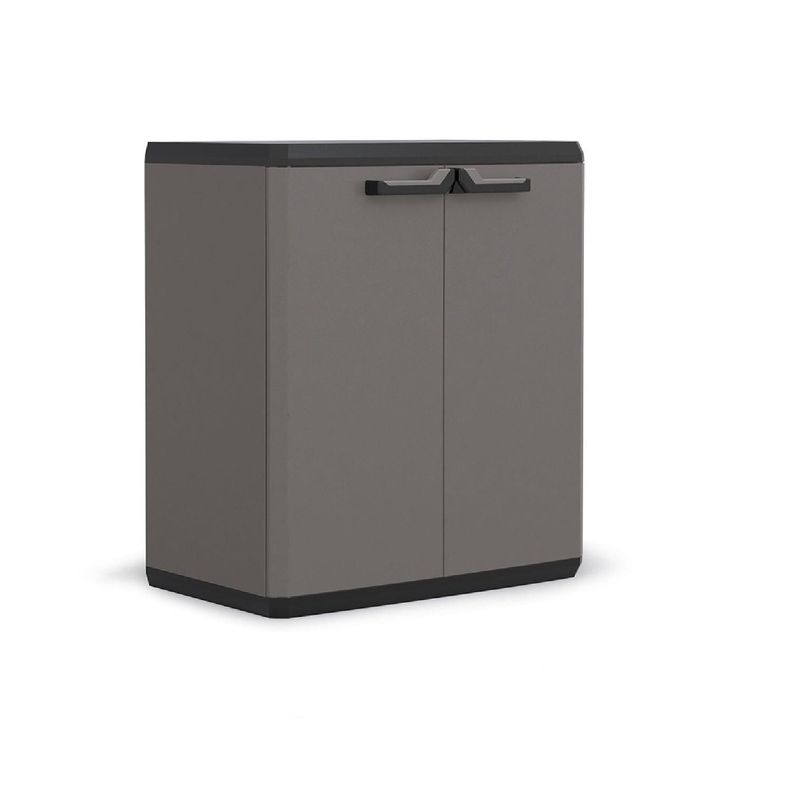 Gabinete Bajo Mueble de Cocina Lavadero Piu Gris Oscuro