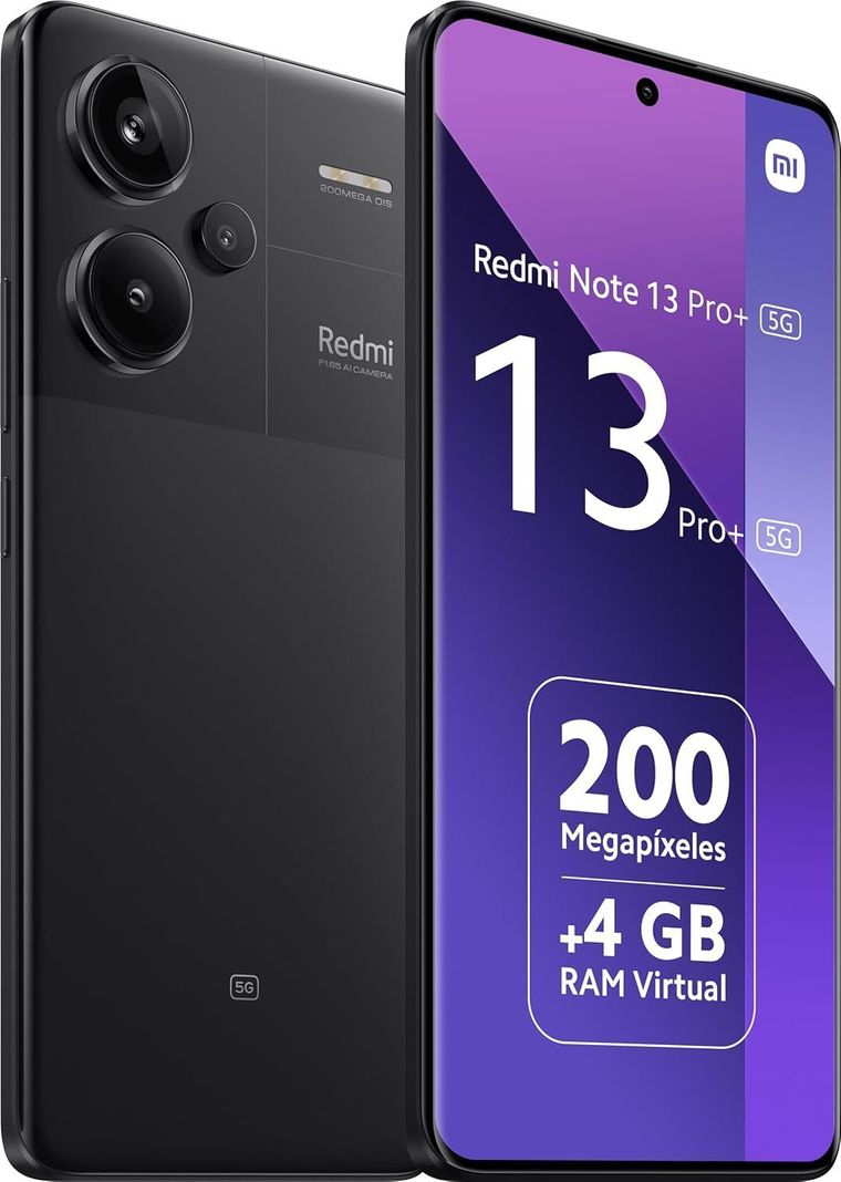 Xiaomi Redmi Note 13 Pro Plus 5G 256Gb Negro 8Gb Ram - Negro