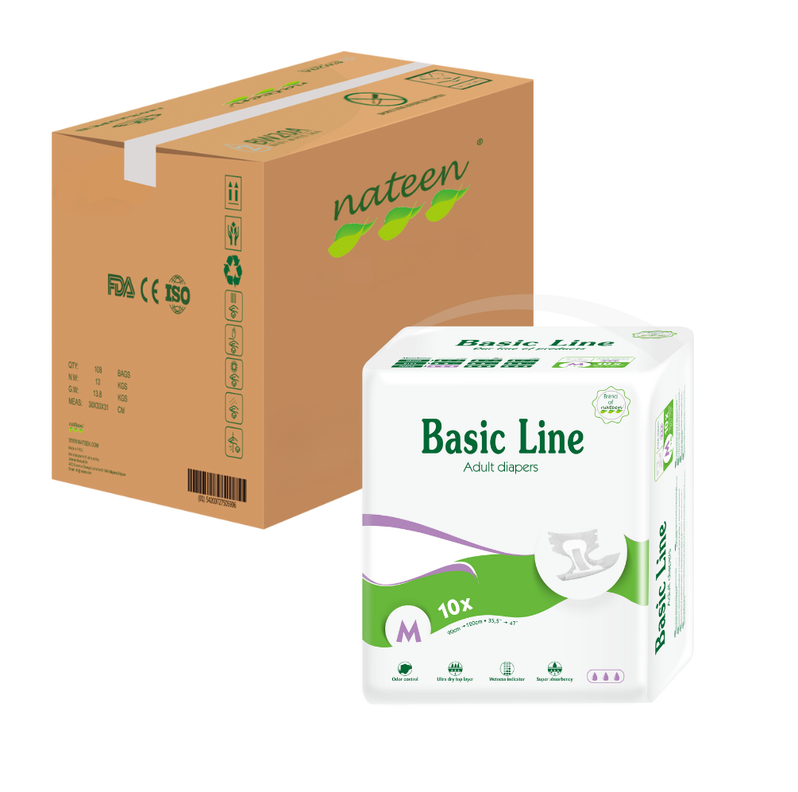 PAÑAL ADULTO BÁSICO PURPLE talla M - 80 un-0
