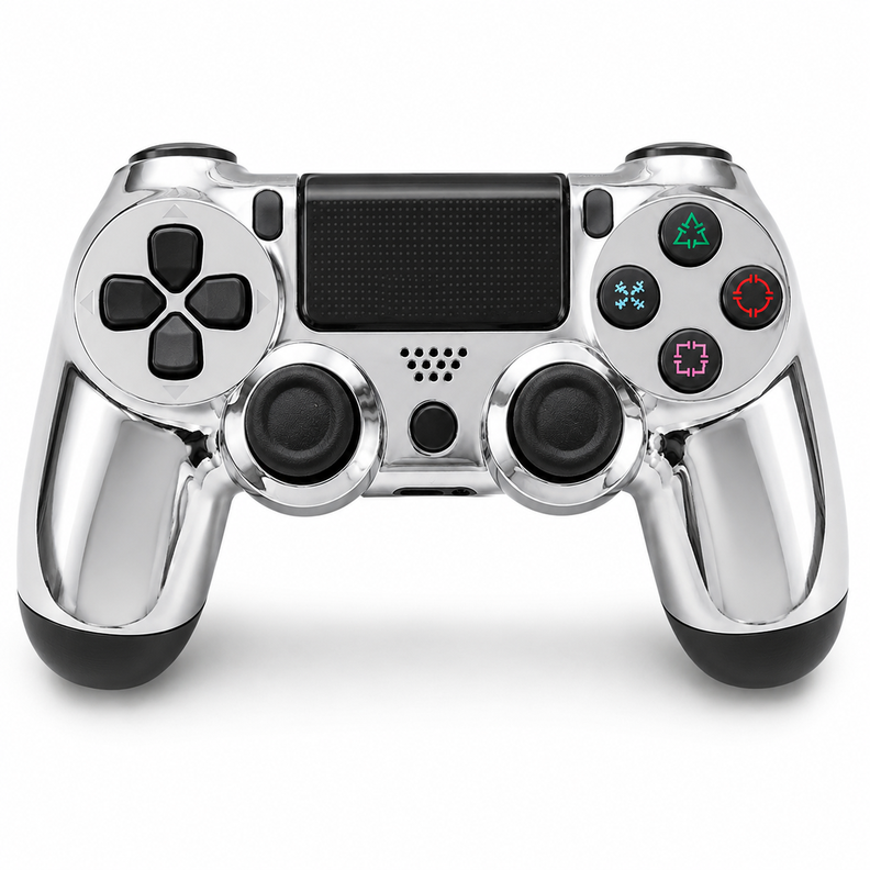Control Inalámbrico Compatible PS4 Color Plata