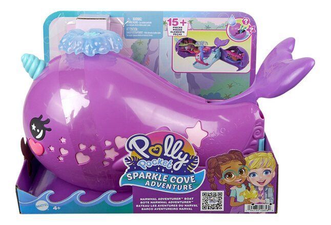 Set Ballena Narval Mágico Polly Pocket-7