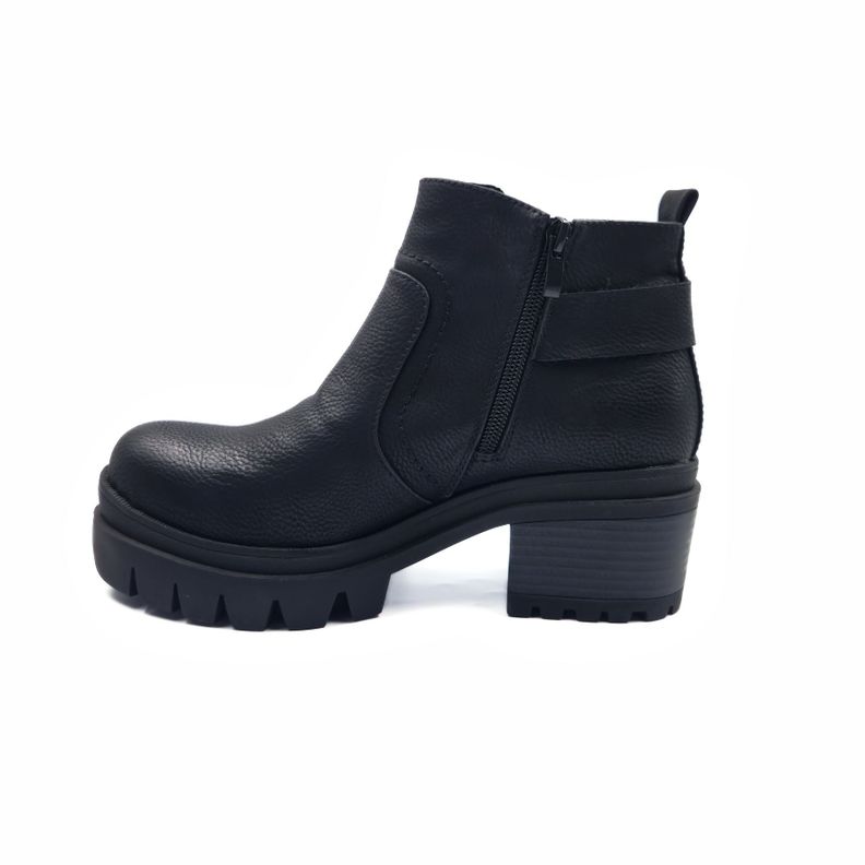 BOTIN MUJER CAFÉ PU HEBILLA-1