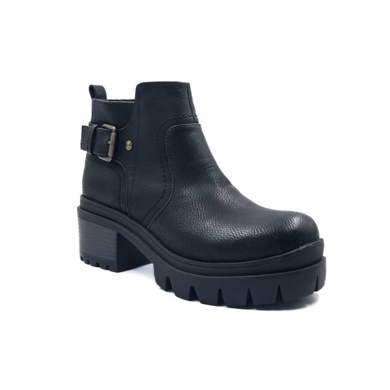 BOTIN MUJER CAFÉ PU HEBILLA-2