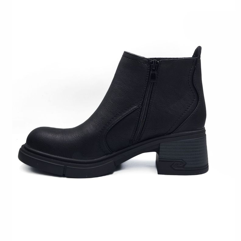 BOTIN MUJER NEGRO PU CIERRE-2
