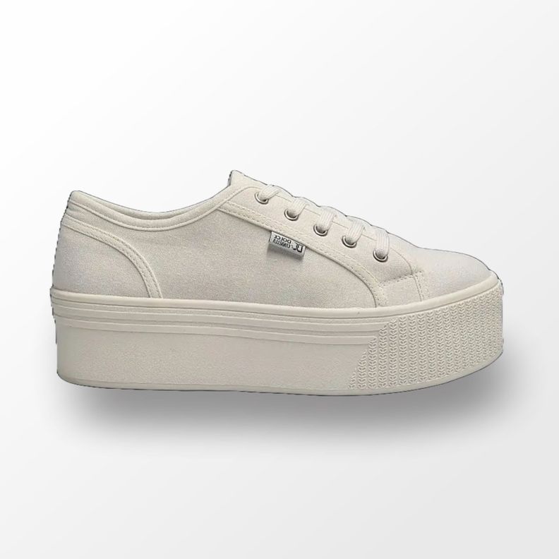 Zapatilla Mujer Lona bLANCA-0