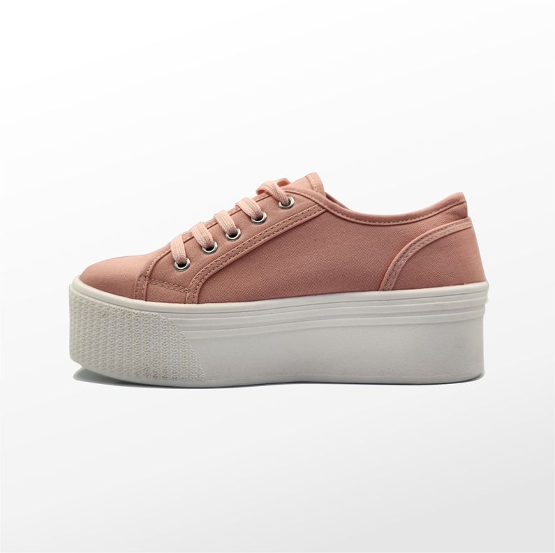 Zapatilla Lona con Plataforma-1