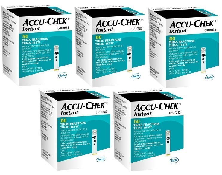 250 TIRAS / CINTAS REACTIVAS ACCU-CHEK INSTANT