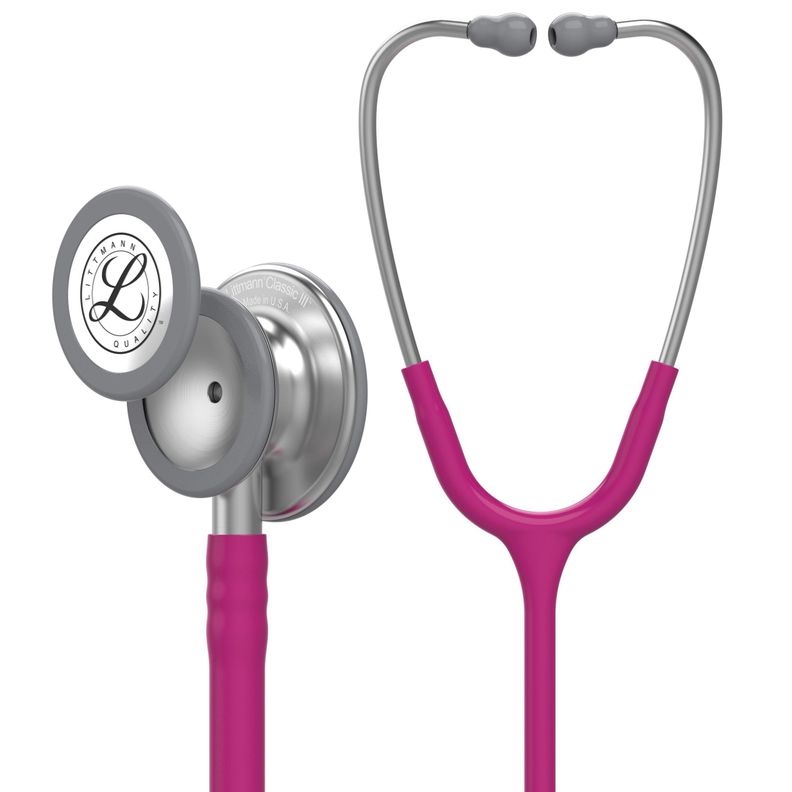 Fonendoscopio-Estetoscopio Littmann Classic Iii Frambuesa + Estuche Negro-0