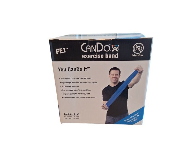 Banda Elástica Cando Libre De Latex Azul 45.7 Mts - Azul-0