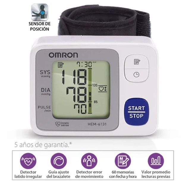 Toma Presión Digital De Muñeca Automático Omron Hem-6131-0