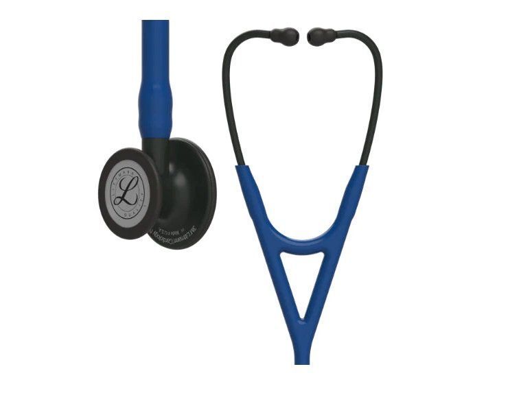 Fonendoscopio Littmann - Estetoscopio Cardiology Iv Azul Marino Black Finish-0