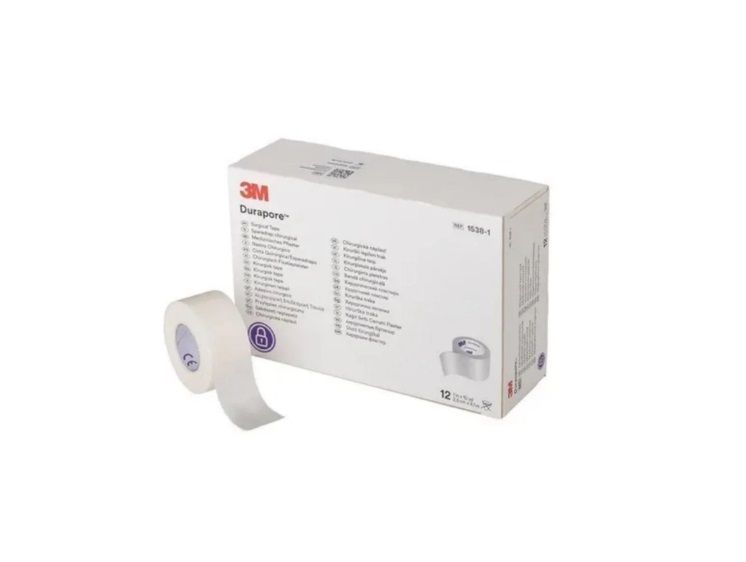 Tela Durapore 3M 2,5 Cm X 9,1 M 1538-1 x 12 unidades Blanco