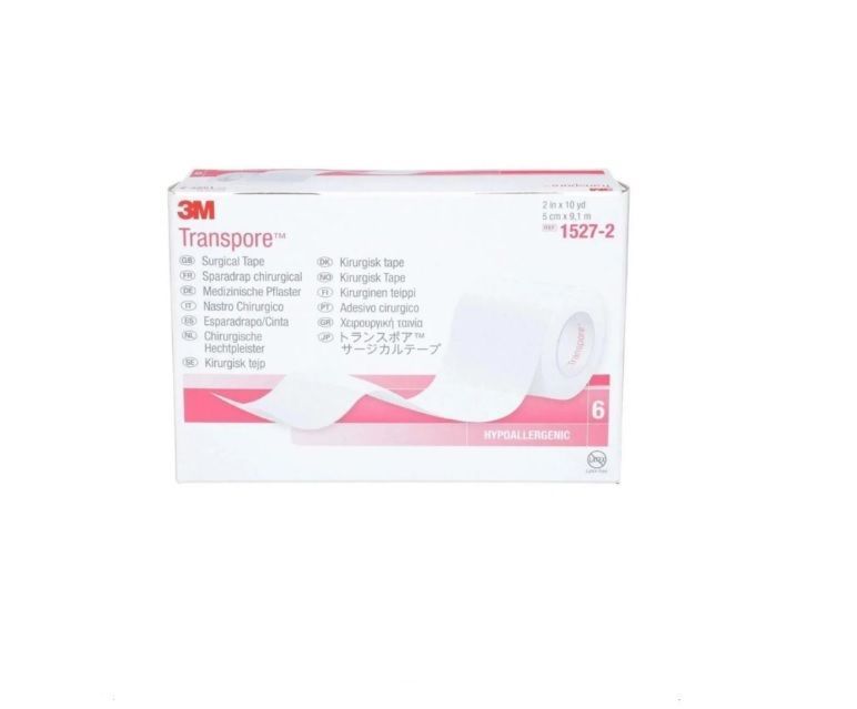 Transpore 3M 5,0 Cm X 9,1 M 1527-2 x 6 unidades-0