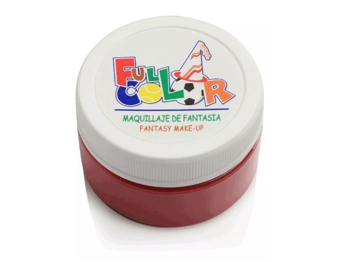 Pintura / Maquillaje De Cuerpo Y Cara Full Color Pintacarita Rojo
