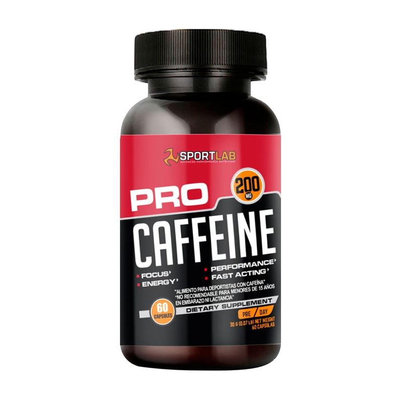 Caffeine 200, Energía (60 caps)-0