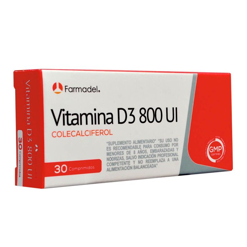Vitamina D3 800 UI (30 comp)-0