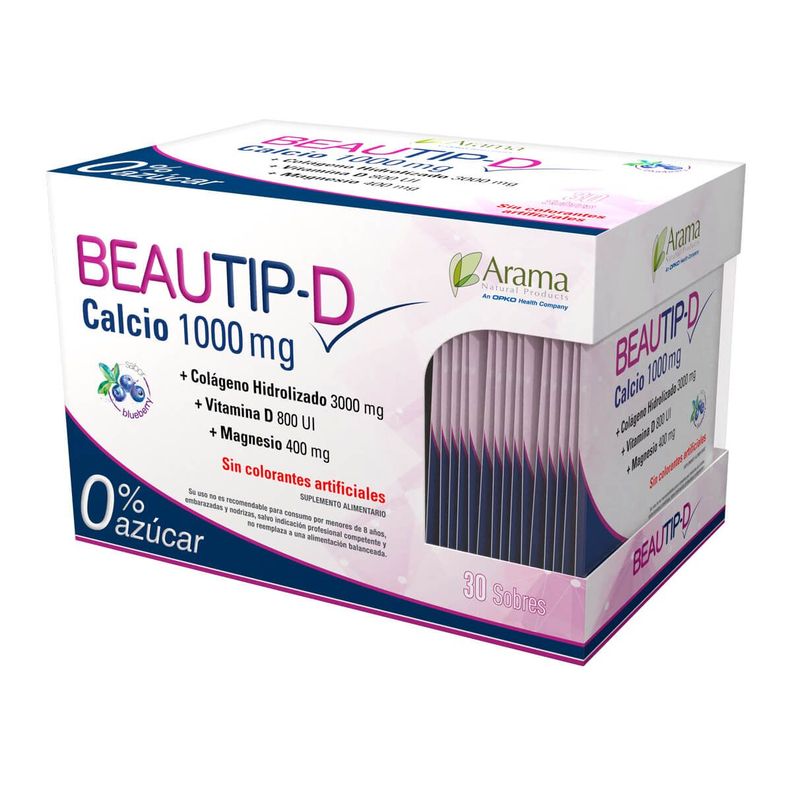Beautip + D, Nutricosmético (30 sachets 7 gr) - Colageno hidrolizado-0
