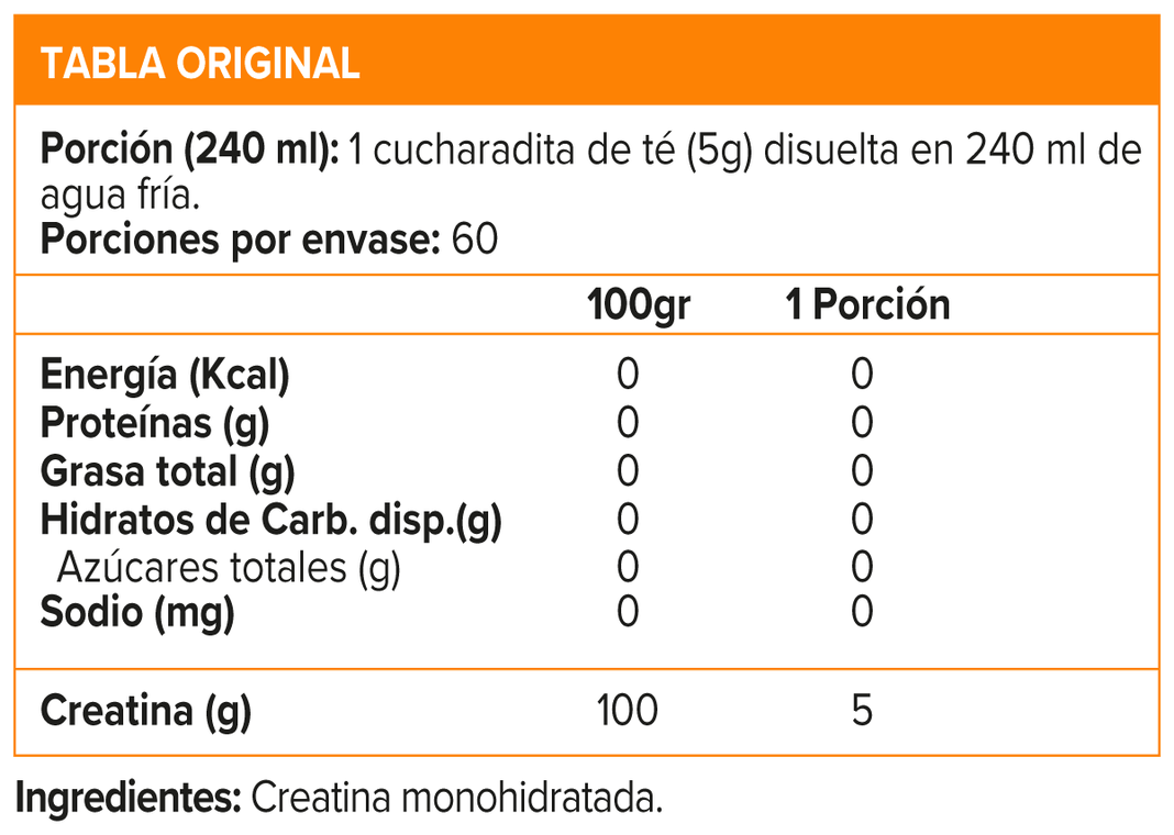 CREATINA POWDER - 300 GR. ON-3