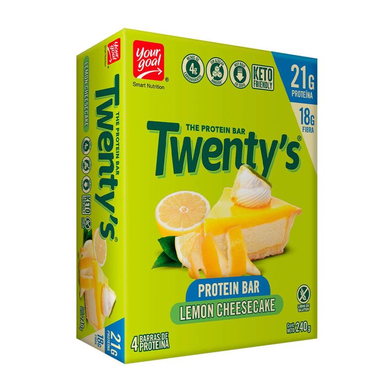 DISPLAY 4 UNIDADES SNACK PROTEICO TWENTYS, YGOAL-0