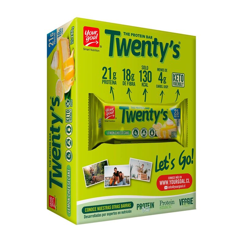DISPLAY 4 UNIDADES SNACK PROTEICO TWENTYS, YGOAL-2