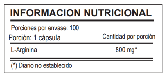 Arginina Power 800 mg, Arginina (100 caps) - Original-1