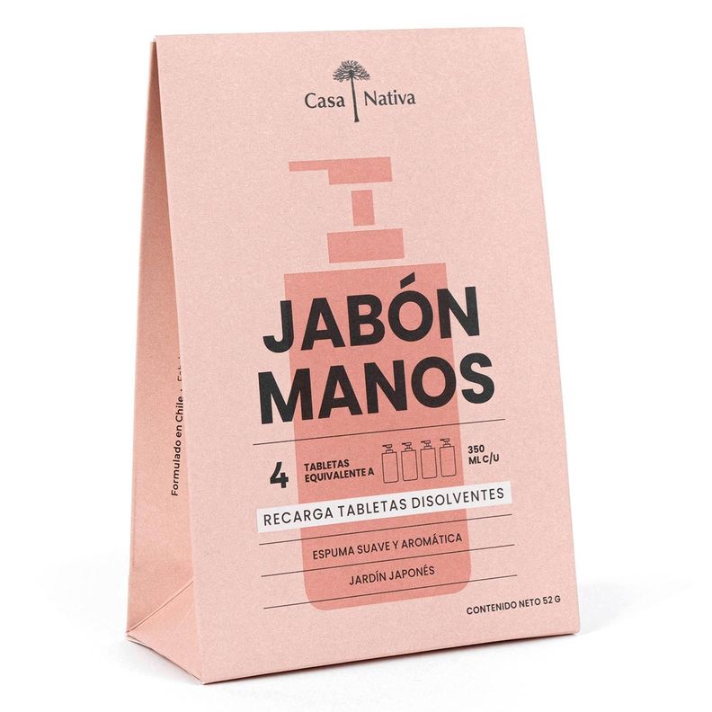 4 Recargas Jabón Espuma Jardín Japonés-0