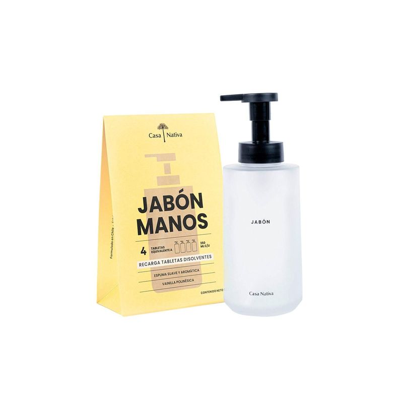 Kit Jabón Botella Opaca Aroma Vainilla Polinesica-0